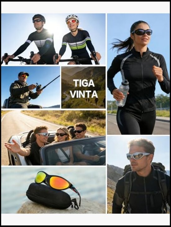 Wrap Around Sports Sunglasses Polarized TR90 Frame Driving Cycling Running main image 6